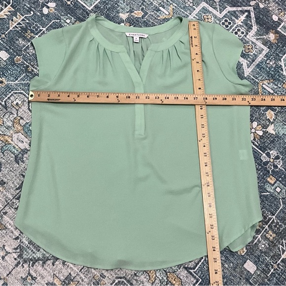 41 Hawthorn Morey Mint Green Split Neck Blouse Tunic - Picture 13 of 13